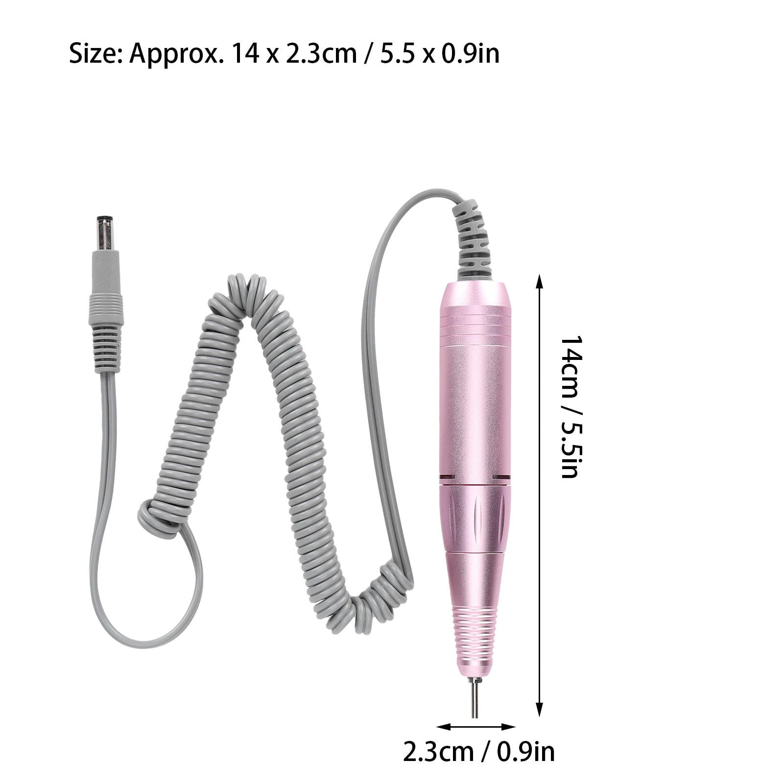 Yajisi Nail Drill Handpiece, 35000rpm Replacement Handle Accessory for Nail Drill Machine - 5.5" L x 2.4" W x 1.6" H