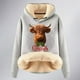 thumbnail image 4 of WILLBEST Sudadera Deportiva para Mujer con Capucha y Estampado Navideño de Vaca X-Grande, 4 of 4
