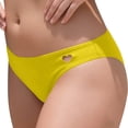 thumbnail image 2 of Warop Women's Solid Color Swim Briefs with Heart-Shaped Cut-Out, Triangle Design for Beach and Pool Wear, 2 of 4