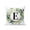 Green, variant on Letter E Outdoor Throw Pillows with Inserts Set of 2, 16"x16" Alphabet Green Eucalyptus Leaves Plant Simple Waterproof Square Patio Pillows for Outside Furniture, Sofa, Porch, Garden