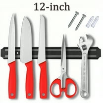 12-inch Magnetic Knife Strip - Wall-Mounted Utensils Knife Block Holder for Kitchen Cutlery Tool Scissors Keys