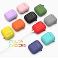 thumbnail image 3 of Silikonhülle Für AirPods Schutzhülle Stoßfeste & Staubdicht Hülle für AirPods Case Kompatibel mit AirPods 1&2 Front-LED Sichtbar Tasche Abdeckung Haut mit Karabiner BANYUO Electrónica, 3 of 3