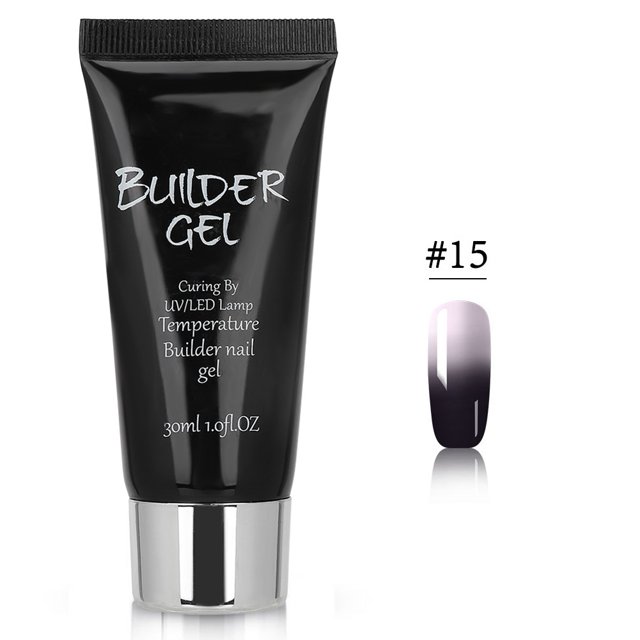 Gel Constructor, Gel Para Uñas, Gel Para Extensión De Uñas, Arte De Uñas, Cambio De Temperatura, Gel UV, Gel Rápido Para Extensión De Uñas, 30ml, Tipo 15 ANGGREK Otros