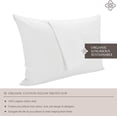 thumbnail image 2 of Bioweaves 100% Organic Cotton Breathable Pillow Protectors GOTS Certified with Zipped Closure – King, 20” x 36”, 2-Pack, 2 of 6