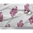 thumbnail image 3 of Soimoi Viscose Chiffon Fabric Floral & Paisley Block Print Fabric by Yard 42 Inch Wide, 3 of 3