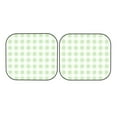 thumbnail image 7 of Naloa Green Checkboard 2 Piece Foldable Car Sun Shades, Car Windshield Sunshade, Front Window Sunshade for Car, Truck, SUV - Medium, 7 of 7