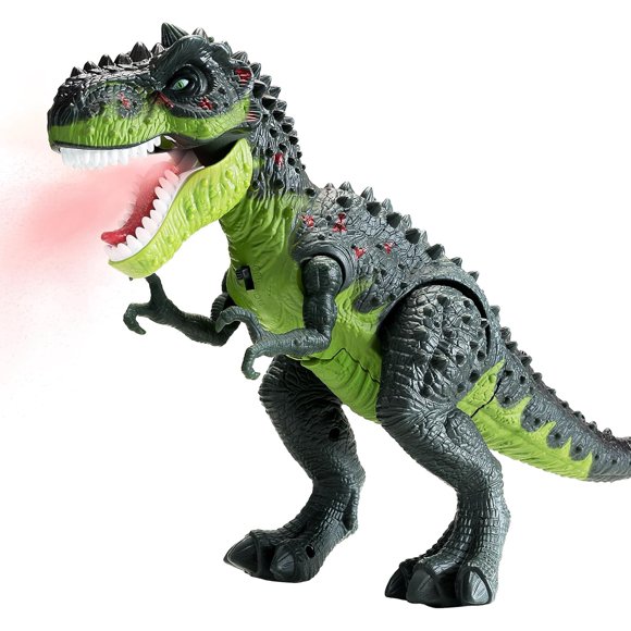 Trex Dinosaur Toys for Kids 3-5, Small Electric Walking Tyrannosaurus Rex Dino for Toddler Boys, Best Gifts for Age 3 4 5 6 7 Year Old, Light, Sound & Spray
