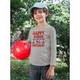 thumbnail image 2 of Happy July 4Th, 8Th Birthday Long Sleeve Toddler -Image by Shutterstock,  2 Toddler, 2 of 4