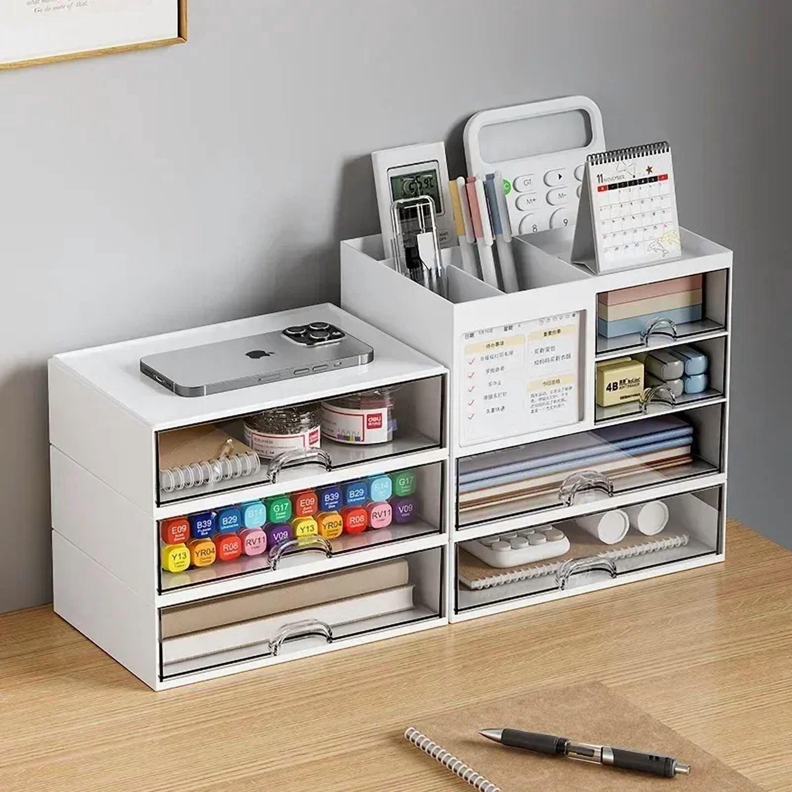 Stationary Organizer For Desk Stationery Holder Desk Makeup Organizer Storage Box Stationery Accessories Pen Organizer