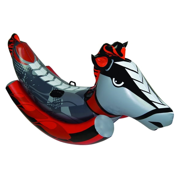 Poolmaster Rockin' Horse Swimming Pool Float Toy, Multicolored 84 Long x 40 Wide, deflated