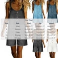 thumbnail image 3 of Npasoilc Button Back Strap Adjustable Pocket Short Jumpsuits for Women Crew Neck Sleeveless Solid Color, 3 of 6