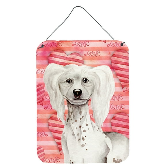 Carolines Treasures CK1394DS1216 Chinese Crested Love Wall or Door Hanging Prints 12WX16H multicolor