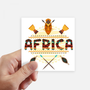 Africa Fancy Text Totem Signs Sticker Square Waterproof Stickers Wallpaper Car Decal