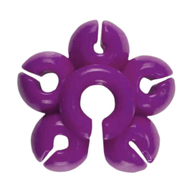 Coda de pesca Bola fija suministros de pesca Reutilizable Proteger de caña de pescar tapón Púrpura