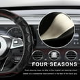 thumbnail image 5 of D-Shaped 15 Inch Car Steering Wheel Cover with 3D Honeycomb Comfy Grip, Breathable Anti-Slip Steering Wheel Cover Standard Size, 5 of 11