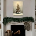 thumbnail image 4 of Vintage Winter Fawn Posters Christmas Pine Tree Canvas Wall Art Rustic Scene Decorations Prints Painting for Christmas Home Bedroom Dorm Wall Decor, 4 of 7