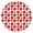 Red Pi, variant on Hawaiian Tropical Island Round Tablecloth Elastic Edge, Spill-Proof & Scratch-Resistant for Beach Picnics & Parties
