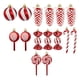 thumbnail image 1 of 15 Piezas de Adornos Navideños con Temática de Dulces, Juego de Adornos Navideños de Dulces, Decoraciones para Árboles de Navidad Festivos para el Hogar, B, 1 of 5