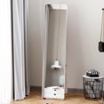 thumbnail image 2 of HOMCOM Full Length Mirror, Rectangular Full Body Mirror, White, 2 of 10