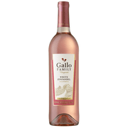 Gallo Family Vineyards White Zinfandel Wine 750ml Glass Bottle, 9% ABV, Shelf-Stable