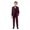 Wine, variant on Toddler Boys Formal Suit Blazer Waistcoat Trousers Bow Tie 4Pcs Set, Sizes 4-5T
