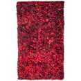 thumbnail image 5 of SAFAVIEH Rio Cassandra Confetti Polyester Shag Area Rug, Red/Multi, 5' x 8', 5 of 7