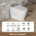 thumbnail image 5 of HOROW Smart Toilet with Powerful Flush, Auto Open/Close Lid, Bidet Toilet with Elonged Heated Toilet Seat, Instant Warm Water Wash, Dryer, Digital Display, 5 of 13