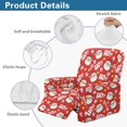 thumbnail image 6 of Renewold Santa Claus Red Recliner Cover Anti-Slip Recliner Protector 4 Pieces Stretch Reclining Couch Cover Polyester Spandex Furniture Protector for Living Room Christmas Decor, 6 of 8