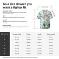 thumbnail image 7 of Fotbe Chinoiserie Floral Palm Tree print Short Sleeve Button Down Shirts for Men Casual Summer Beach Wrinkle Free Shirt-X-Large, 7 of 7