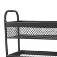 thumbnail image 3 of Benzara Four Tier Mesh Type Metal Storage Cart with Casters, Black, 3 of 5