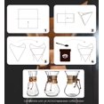 thumbnail image 5 of AGOGO Disposable Coffee Filter for Pour Over Coffee Maker, Natural Square, 100 ct, Exclusive Packaging (Burlywood), 5 of 5