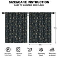 thumbnail image 2 of Blackout Kids Curtains,Dark Blue Sun Moon Cross Pattern Childrens Insulated Curtains Set Of 2,Bedroom Essentials,Toddler Room Decor 42x54in(106x137cm), 2 of 5