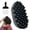 Black hairbrush + Metal hair pick, variant on ABCISI Rubber Curling Hair Brush –Durable Washable Curling Comb For Men Women, Styling Tool for Curly, Coiled, 4C Hair, Twist Comb for Home Salon (Black Hairbrush + Plastic Hair Pick)