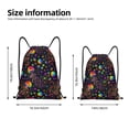 thumbnail image 2 of Sikiie Rainbow Jellyfishes Drawstring Backpack Drawstring Bags, Draw String Back Bag for Sports, Gym, Travel, Swimming, Beach-Small, 2 of 6
