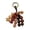 C, variant on Handmade Retro Bead Charm Alloy Material Natural Pendant Woven Wish Keychain for Bag Key Ornament Ethnic Style Handicraft Gift