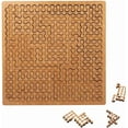 thumbnail image 1 of Fractal Tray Puzzle with Hilbert Curve Design, Reverse Thinking Wooden Jigsaw Puzzle for Adults, Challenging No Image Brain Teaser Game, 1 of 8