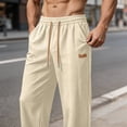 thumbnail image 5 of SOOMLON Viscose Pants for Men Big and Tall Long Pants Loose Elastic Waist Drawstring Trousers Cooling Draped Pants, 5 of 8