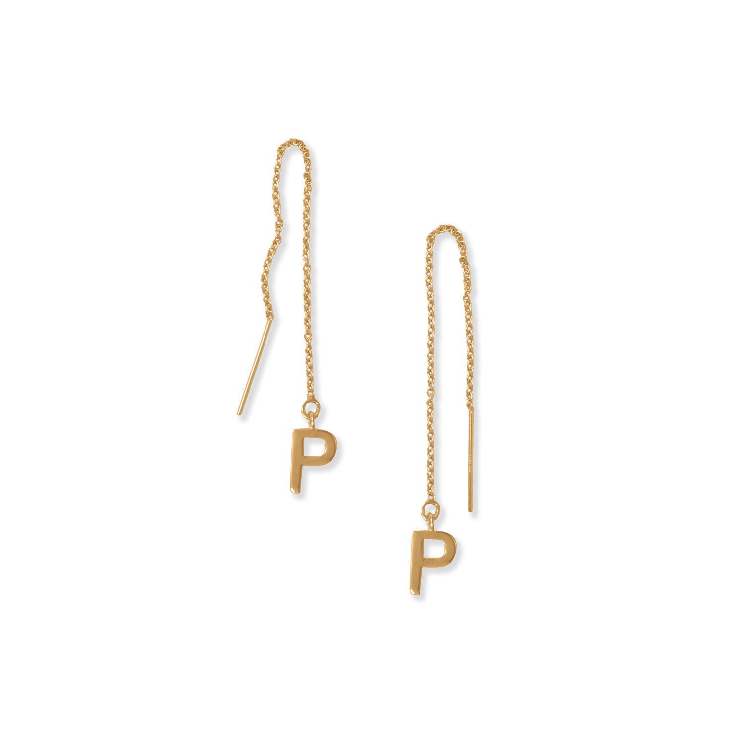 Sterling SilverGold Plated Bars with Cubic Zirconium Gemstones on Sterling Silver or 14k Gold Filled Ear Threaders