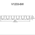 thumbnail image 2 of V1233-6W-PC Dainolite Six Light Bath Vanity, 2 of 9