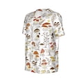 thumbnail image 6 of Fotbe Mushrooms And Butterflies Baseball Jersey Shirt for Men and Women, Casual Short Sleeves Button Down T-Shirt-Medium, 6 of 9