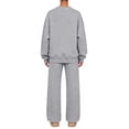 thumbnail image 5 of Women's Cute Sweat Sets Round Neck Sweatshirt and Pants Set, 2 Piece Sweat Suit with Pockets, Lounge Set for Fall Winter Light Gray Xl, 5 of 5