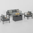 thumbnail image 3 of Superjoe Fire Pit Table, 54.3 inch., 50000 BTU Propane Gas Outdoor Fire Table Lava Rock, 3 of 11