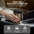 thumbnail image 5 of 18oz Double Drinking Coffee Mug – Vacuum Insulated Stainless Steel Travel Cup with Leakproof Lid, 316 Steel Thermos Tumbler for Hot & Cold Beverages, 5 of 7