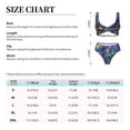thumbnail image 2 of Kdxio Cosmic Purple Irises Print Women's 2 Piece High Waisted Wrap Spaghetti Strap Summer Swimsuit Bikini Set-Medium, 2 of 5