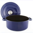 thumbnail image 2 of Chantal TC32-280 BL 7qt Round Enamel Dutch Oven-Cobalt Blue Cast Iron Cookware, 7 quart capacity, 2 of 4