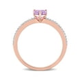 thumbnail image 4 of Everly Women's Amethyst 10k Rose Gold Ring, 4 of 7