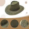 thumbnail image 4 of Sombreros de sol para hombres y mujeres con circunferencia de 56-58 cm, sombreros de sol de verano para exteriores con protección solar y ala grande, 4 of 5