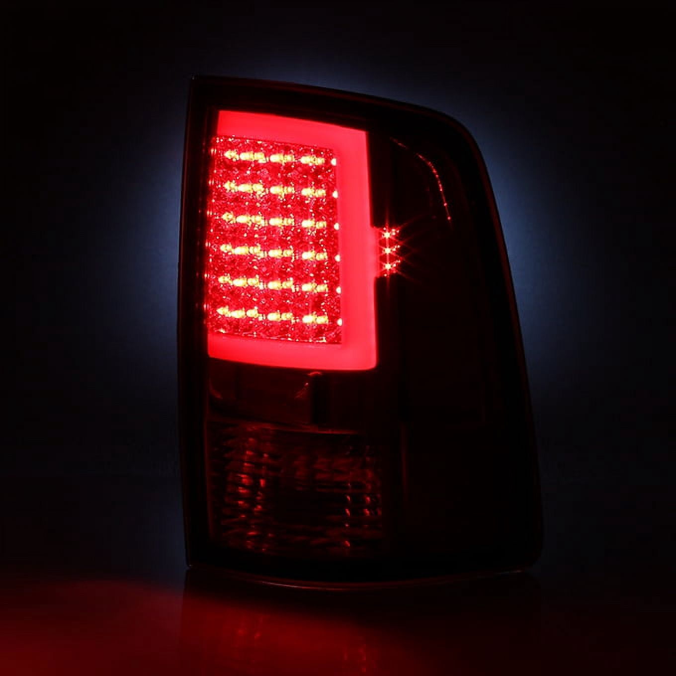 AKKON - For 2009-2018 Dodge Ram 1500 10-18 2500 3500 Red LED Tube Tail Lights Lamps Pair Housing Set
