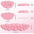 thumbnail image 6 of Tecknet Basics Ergonomic Cloud Keyboard Wrist Rest Set, Pain Relief, Non-Slip with Coaster for Laptop, Office, Gaming-Dark Pink, 6 of 8