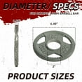 thumbnail image 2 of Signature Fitness Cast Iron Weight Plates for Strength Training, Fits 2-Inch Barbell, Multiple Size Options, 2 of 7